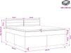 vidaXL Boxspringbed met matras, lichtgrijs, 140 x 190 cm, stof