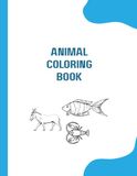 Cute Animals Coloring Book