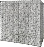 Merkloos Schanskorf - 100x100x50 cm - staal - zilver