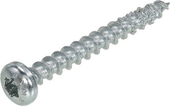 Dynaplus Unischroef Verzinkt Cilinderkop Voldraad Torx TX25 4.5X20