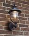 Konstsmide 7239-000 Parma Buitenlamp Wandlamp Zwart/RVS E27 IP43