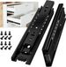 Glissière de tiroir 200 mm Glissière de tiroir latérale rail coulissant tiroir extension complète roulement à billes pour armoire et cuisine 45 kg Capacité de charge Noir 1 Paire (2 pièces)