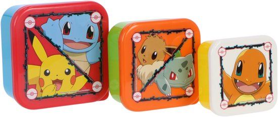 stor Pokémon 3-in-1 Snackdoosjes