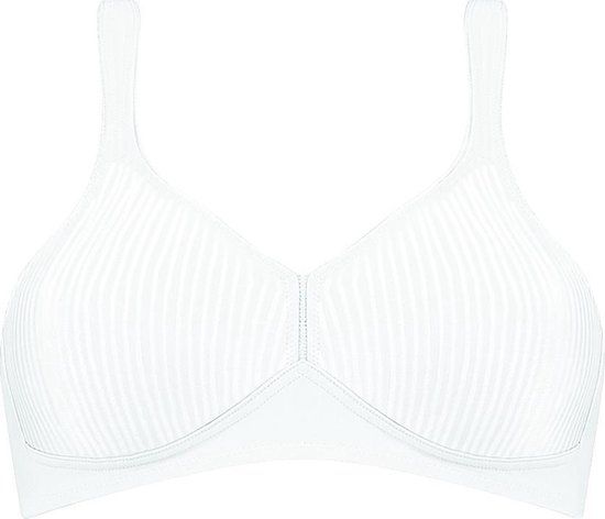 Triumph Modern Soft + Cotton N Dames Beugelloze beha - Wit - Maat 100D