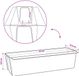 vidaXL Bloembakken voor Euro-pallets - 24 stuks - Groen - 36 x 13,5 x 9,5 cm