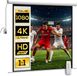 HOMCOM Elektrisch Projectiescherm 152 x 152 cm 85 inch 1.85:1 Wit