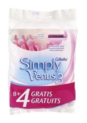 Gillette Venus Simply 3 Wegwerpmesjes - 12 stuks