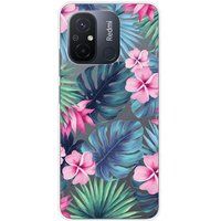 1001 coques Xiaomi Bedrukt siliconen hoesje compatibel met Xiaomi Redmi 12C, Xiaomi Redmi 11A Tropical aquarelle