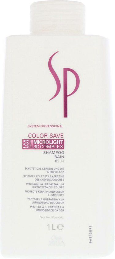 Wella SP Color Save Shampoo - 1000 ml - For Colored Hair