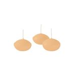 Drijvende Cereria Di Giorgio Drijvende kaarsen diameter 4,5 cm hoogte 2,7 cm - 20 stuks - kleur perzik