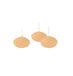Drijvende Cereria Di Giorgio Drijvende kaarsen diameter 4,5 cm hoogte 2,7 cm - 20 stuks - kleur perzik