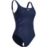 Arena Dames zwempak uit 1 stuk Milena Wing marine nylon maat 46