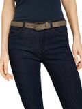 Tom Tailor - TTJESSICA suède riem met afgeronde gesp - Maat 100 - taupe uni