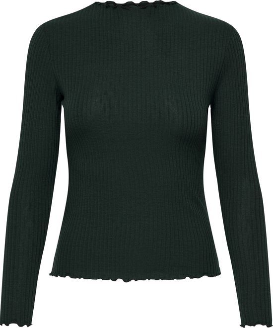 ONLY ONLEMMA L/S HIGH NECK TOP NOOS JRS Women's Top - Size XS - Scarab