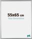 yd. Cadre photo 55x65 cm Plastique Argent Bordeaux