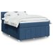 Maison Exclusive - Boxspringbed met matras, bleu, 140x200 cm, rembourré