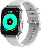 DrPhone GTE3 Smart - Metalen Smartwatch Met belfunctie - GPS (smartphone) - Auto Sport - Notificaties - Mail lezen - Geschikt Voor iOS/Android - Mist Gray