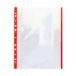 Grafoplas 5501151 brochurehoezen PP met kleurindicator, A4, rood