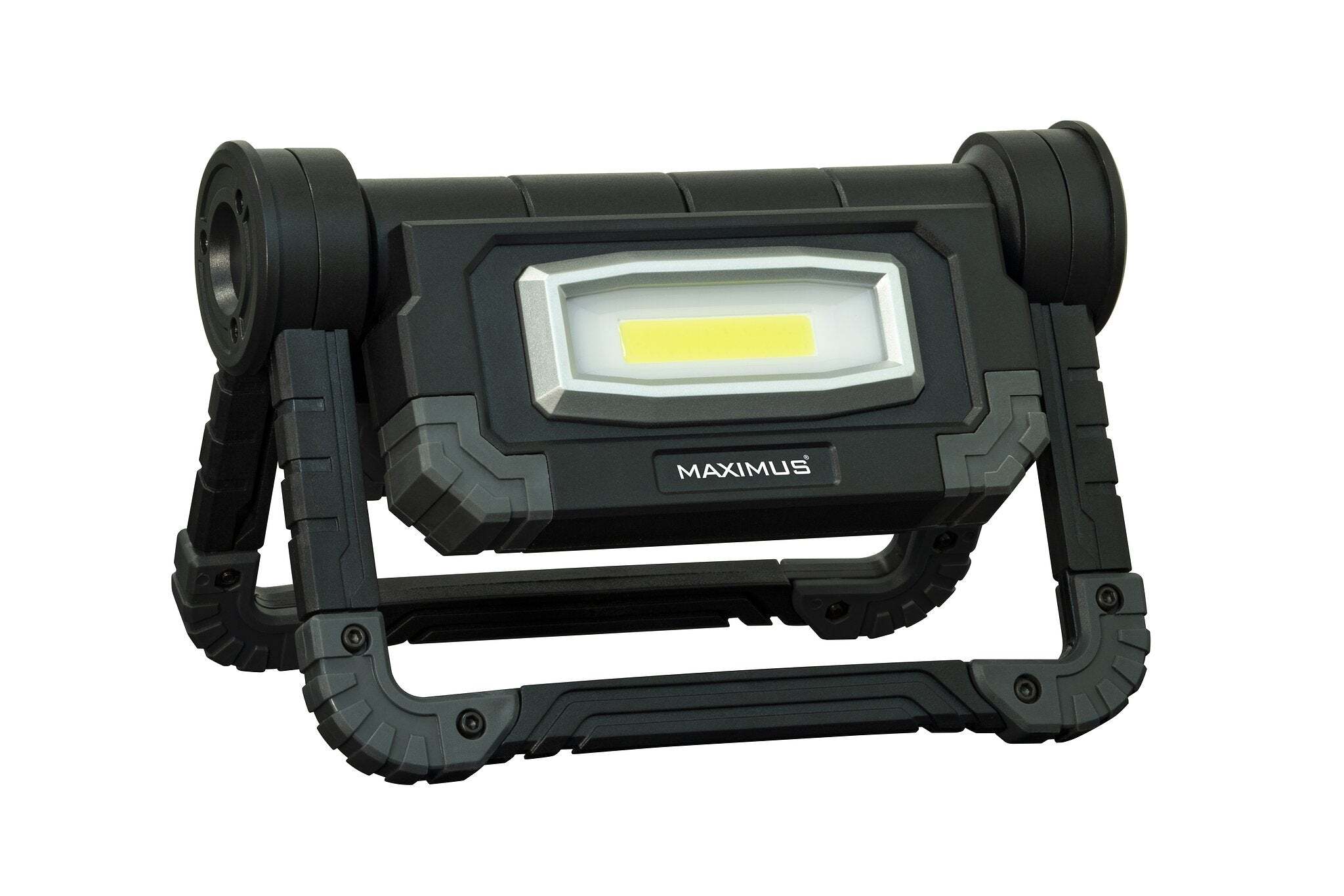 Maximus Maximus M-WKL-019B-DU LED-werklamp met 2x 10 watt LED, 1000 lumen, werkt op batterijen met 4x AA-bat