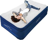 Aerorest 1-persoons luchtbed - Extra lang | 210 cm lengte | Cloud Top | Afritsbaar topmatras | Met ingebouwde pomp | Inclusief draagtas | Ideaal voor langere personen | XL model | 210 x 99 x 51 cm