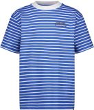 Vingino Icon-stripe-SS Jongens T-shirt - Blue depth