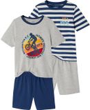 Vertbaudet Set van 2 pyjamashorts, gestreept, katoen, 92/98