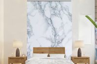 Nr1Wallpaper Fotobehang Marmer - Patroon - Gijs - Wit - Marmerlook - 225x350 cm
