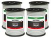 Clôture pour bétail 12 mm Blanc/Vert 200 m pour chevaux et poneys