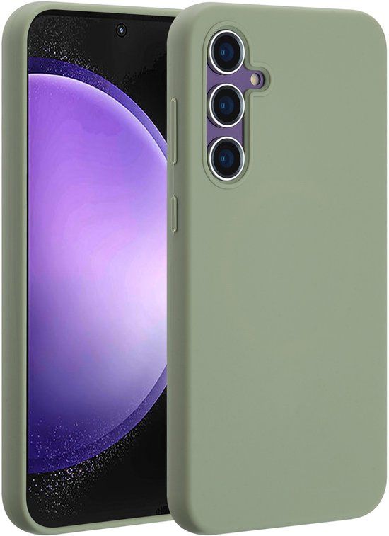 Accezz Liquid Silicone Backcover met MagSafe voor de Samsung Galaxy S23 FE - Cooper Green