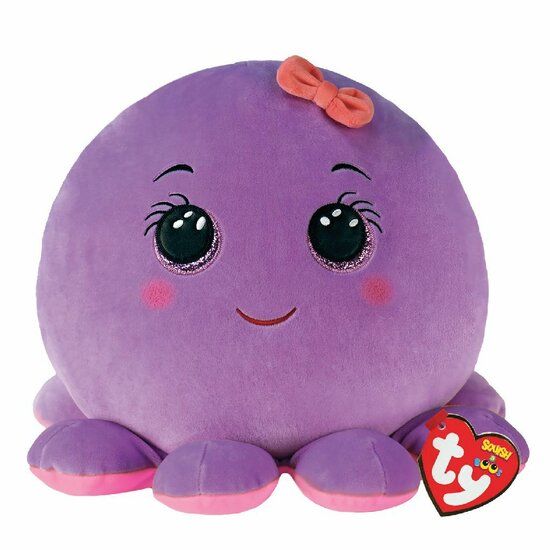TY Squish a Boo Octopus Octavia Knuffelkussen - 31 cm
