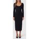 Reiss Robe portefeuille en maille Noir