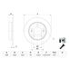 Bosch Lot De 2 Disques De Frein 0 986 479 E68 Hyundai 58411 1p300