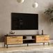 en.casa Tv-meubel Lempäälä 160x35x39cm eiken rustiek en antraciet