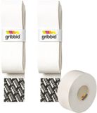 Hockeygrip Gribbid Progrip - Hockeystick Grip - Zeemgrip - The Original Dutch Chamois - 2Pack Wit & Softtape Wit