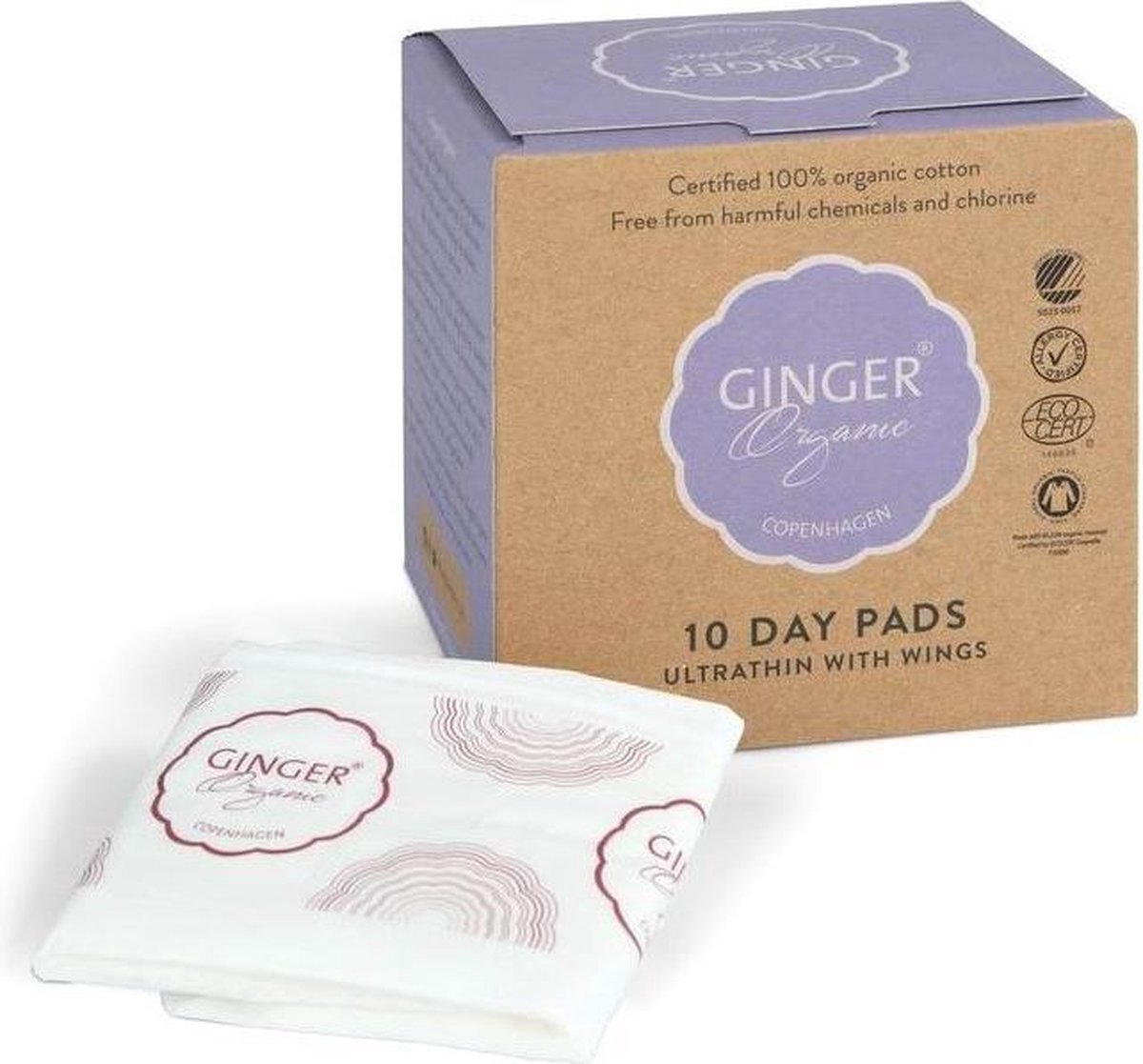 Ginger Organic Maandverband Ultradun