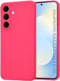 Techsuit Hoesje geschikt voor Samsung Galaxy S25 FE - Soft Flex Silicone Back Cover - Hot Pink