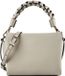 Coccinelle Leren schoudertas Boheme Grana Double Crossbody Double Grainy Leather Eucalipto / Fango groengrijs