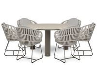 Santika Furniture Santika Amara/Trino 158 cm dining tuinset 7-delig