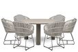Santika Furniture Santika Amara/Trino 158 cm dining tuinset 7-delig