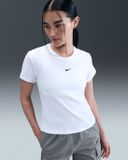 NIKE Sportswear Dames Tight Ribbe Sportbroek - Wit - L