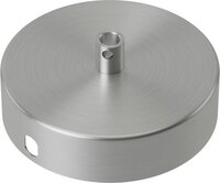 Calex Plafondkap 1 snoer Ø10 cm - Nikkel Rond