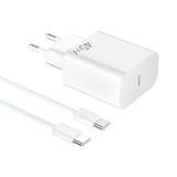 YISH 45W USB-C Snellader GaN PD3.0 Type C-Oplader Snel Opladen USB C Charger PPS Voedingsadapter Snelle Lader Compact voor Smartphones 17/16/15/S25/S24/S23 Tablets USBC Stekker, 60W Type-C Kabel 1M