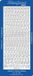 literami Starform Stickers Alphabet 3: Italic capitals (10 PC) - Silver