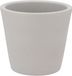 DK Design Bloempot/plantenpot Vinci - lichtgrijs mat - voor kamerplant - D13 x H15 cm
