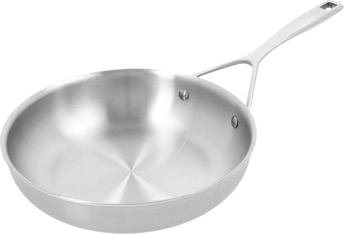 Demeyere Essential 5 RVS Frying Pan - 24 cm - Stainless Steel - Induction - 30 Year Warranty