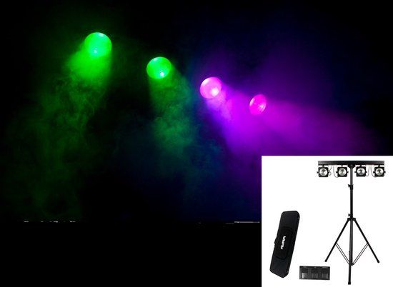 Ayra ComPar Kit 3 RGB COB LED lichtset - Par - LED-lamp - DMX - 3-polig - Rood/Groen/Blauw