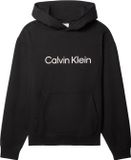 Calvin Klein Heren Zwart Katoen/Polyester Sweater met Capuchon en Logo - Maat S