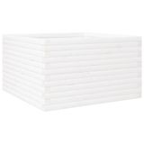 VidaXL Jardinière 80x80x46 cm pin massif blanc