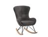Vipack Schommelstoel Rocky - 96x75x101 Cm - Bouclé/antraciet