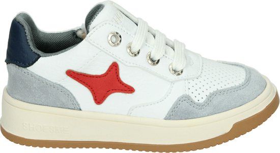 Shoesme New Outsole Sneakers Junior - NO24S001-F - Maat 29 - Wit - grijs - rood - blauw